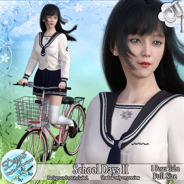 SCHOOL DAYS II POSER TUBE CU - FULL SIZE - Click Image to Close